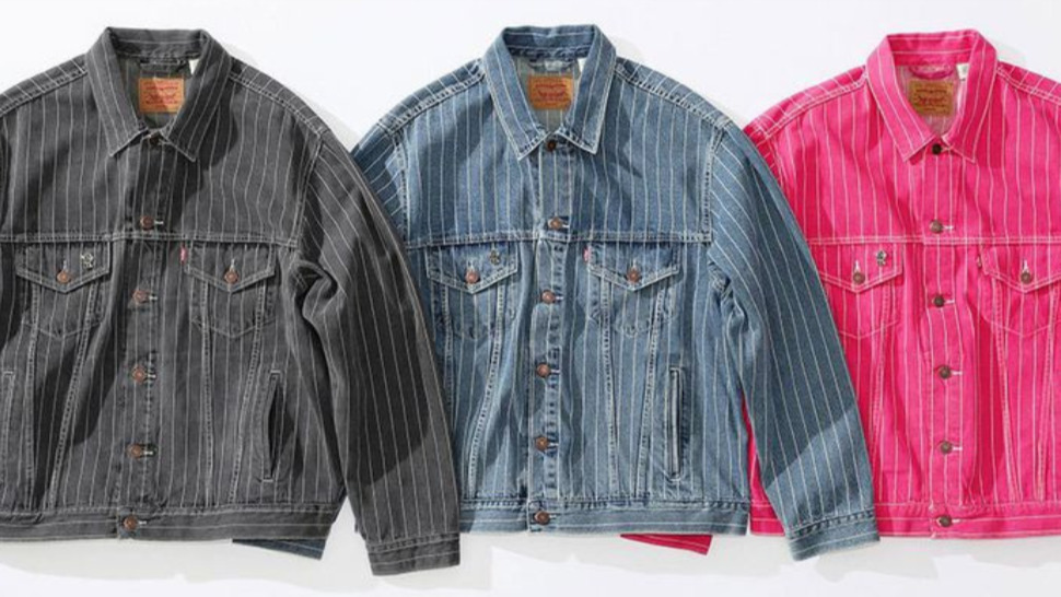 Supreme x Levi's Releases The Pinstripe Denim Jacket You Never